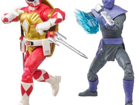 Blister Figuras Raphael + Foot Soldier Tommy Tortugas Ninja Power Rangers 15Cm For Sale