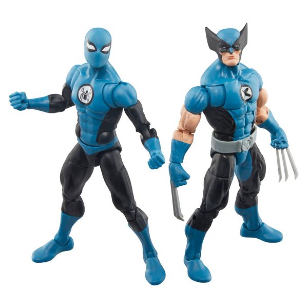 Blister 2 Figuras Wolverine Spiderman Los 4 Fantasticos Marvel Fashion