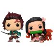 Blister 2 Figuras Pop Demon Slayer Kimetsu No Yaiba Tanjiro & Nezuko Exclusive Discount