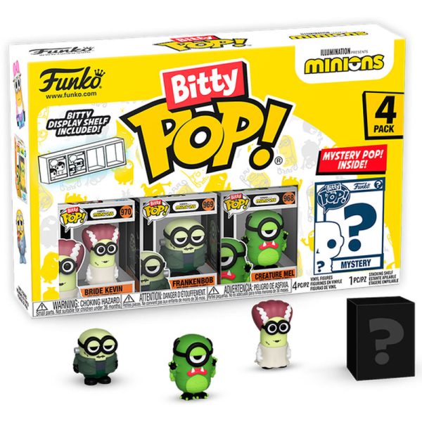 Blister 4 Figuras Bitty Pop Minions Series 2 Online Sale