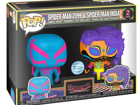 Blister 2 Figuras Pop Spider-Man - Spider-Man 2099 & Spider-Man India Exclusive For Discount