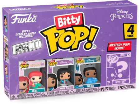 Blister 4 Figuras Bitty Pop Disney Princesas Ariel on Sale