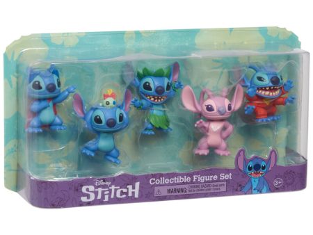 Blister 5 Figuras Stitch Disney 7Cm For Discount