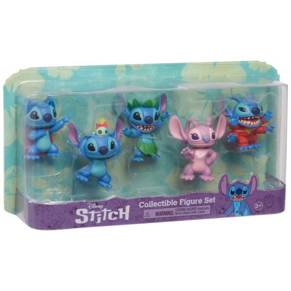 Blister 5 Figuras Stitch Disney 7Cm For Discount