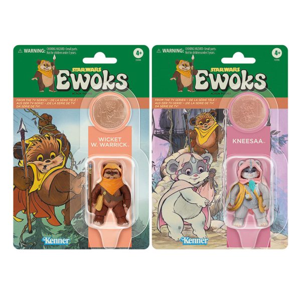 Figuras Wicket W Warrick & Kneesaa Ewoks Star Wars 9Cm Fashion