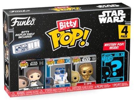 Blister 4 Figuras Bitty Pop Star Wars Leia For Cheap