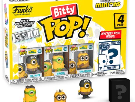 Blister 4 Figuras Bitty Pop Minions Series 1 For Discount