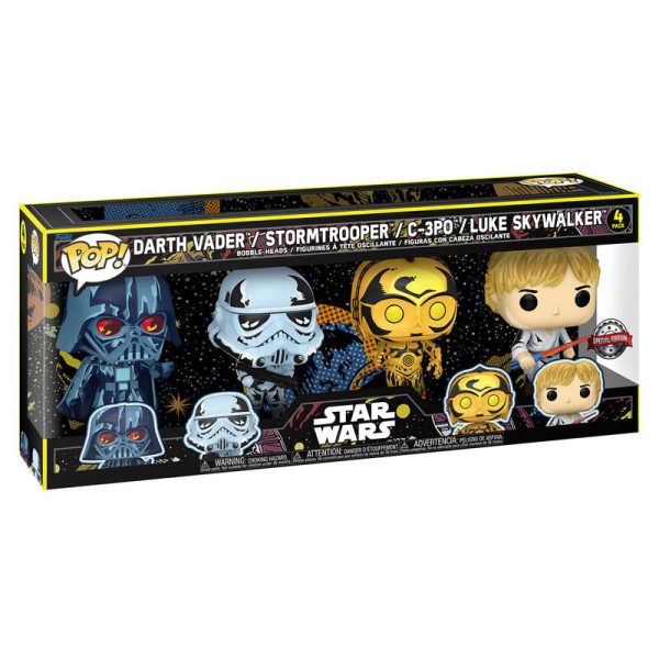 Blister 4 Figuras Pop Star Wars Exclusive Sale