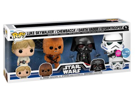 Blister 4 Figuras Pop Star Wars New Classics Exclusive on Sale