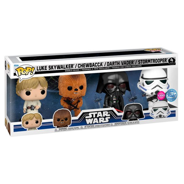 Blister 4 Figuras Pop Star Wars New Classics Exclusive on Sale