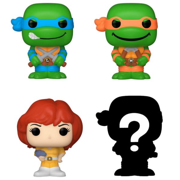 Blister 4 Figuras Bitty Pop Tortugas Ninja Leonardo on Sale