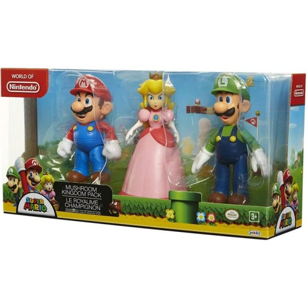 Blister 3 Figuras Super Mario Bros 10Cm Online now