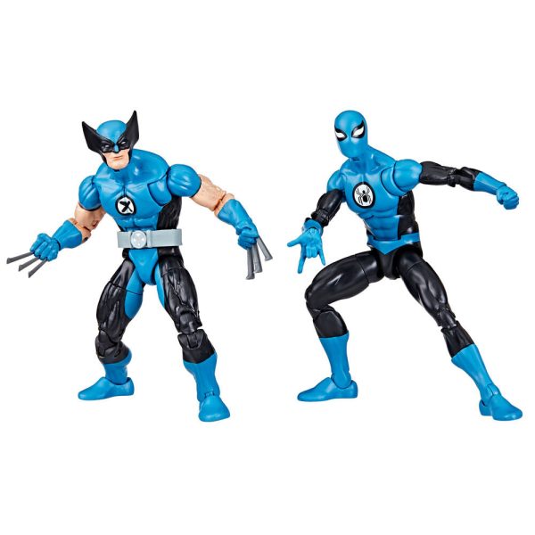 Blister 2 Figuras Wolverine Spiderman Los 4 Fantasticos Marvel Fashion