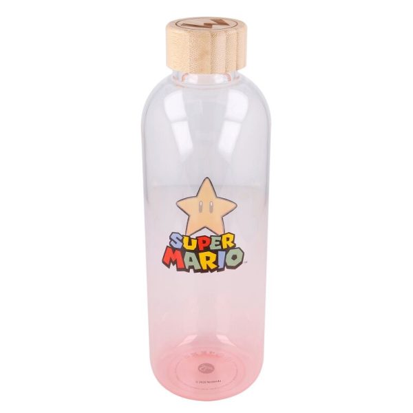 Botella Cristal Super Mario Bros Nintendo 1030Ml Fashion